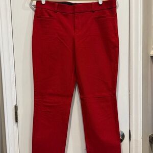 Banana Republic Red Sloan Ankle Pants